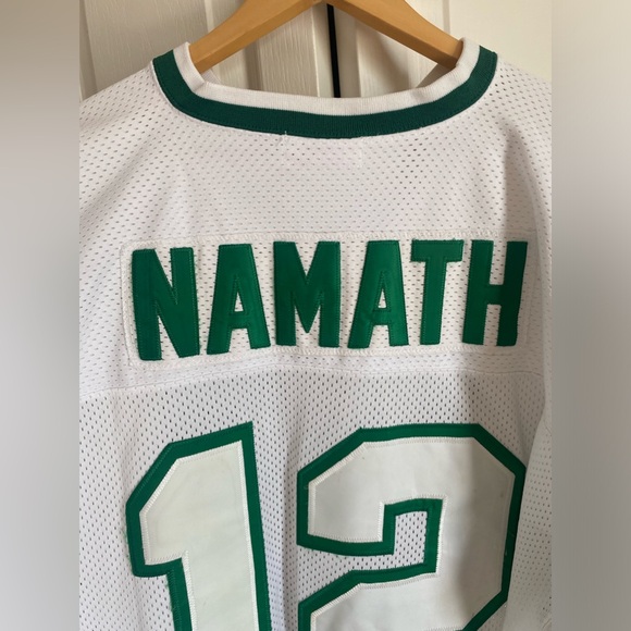 Joe Namath Vintage Green JETS Jersey Size 52 in  Big and Tall. Preowned. - Picture 5 of 17
